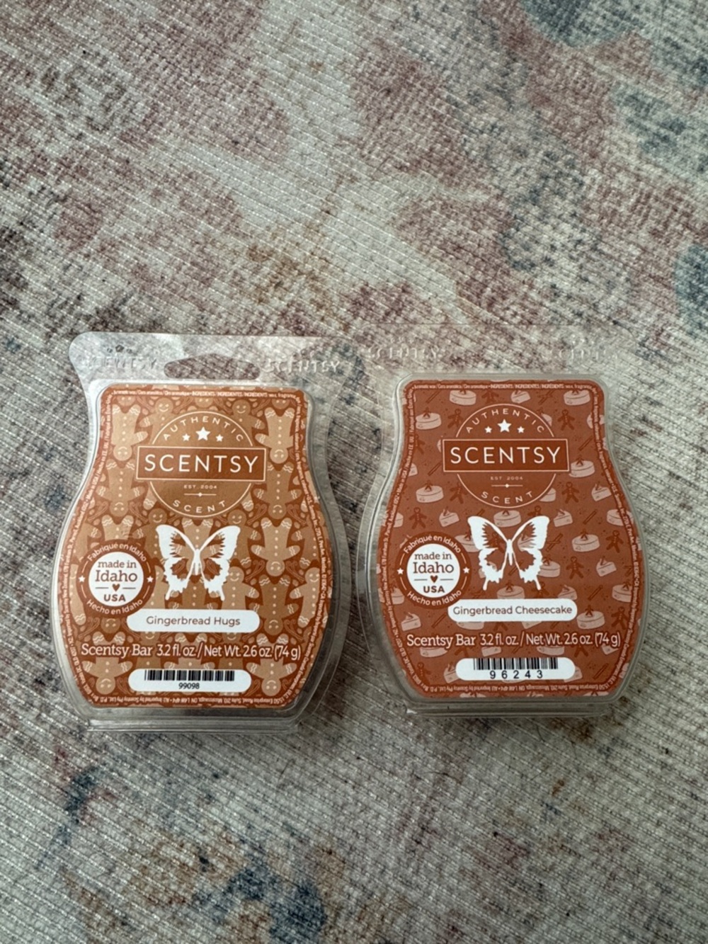 Scentsy Brown Gingerbread Wax Bar Duo